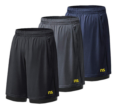 Kit 3 Shorts