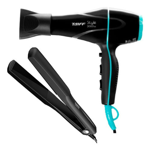 Sèche-Cheveux Taiff 2000W + Lisseur Taiff Ceramic