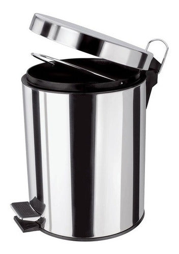 Poubelle en Acier Inox Rond 5 Litres