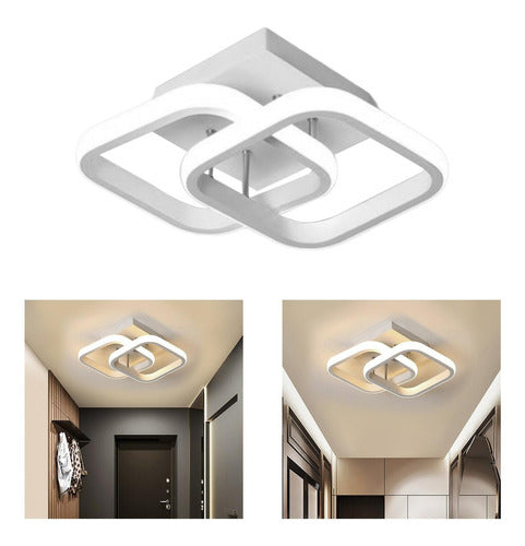 Plafonnier LED Noir pour Salle de Bain