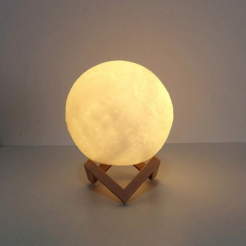 Lampe de Table 3D Lune Pleine Portative Décoration