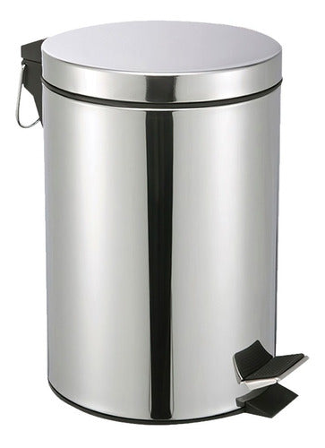 Poubelle en Acier Inox Rond 5 Litres