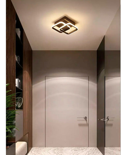 Plafonnier LED Noir pour Salle de Bain
