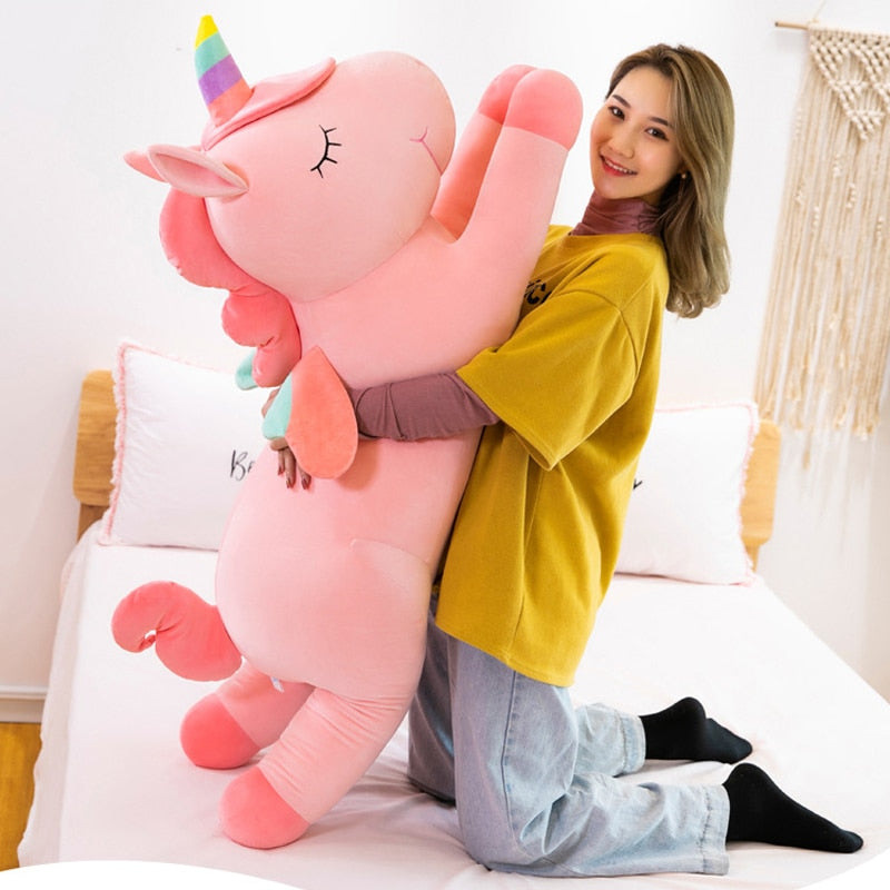 Ourson en Peluche Licorne Rose – Ultra Doux