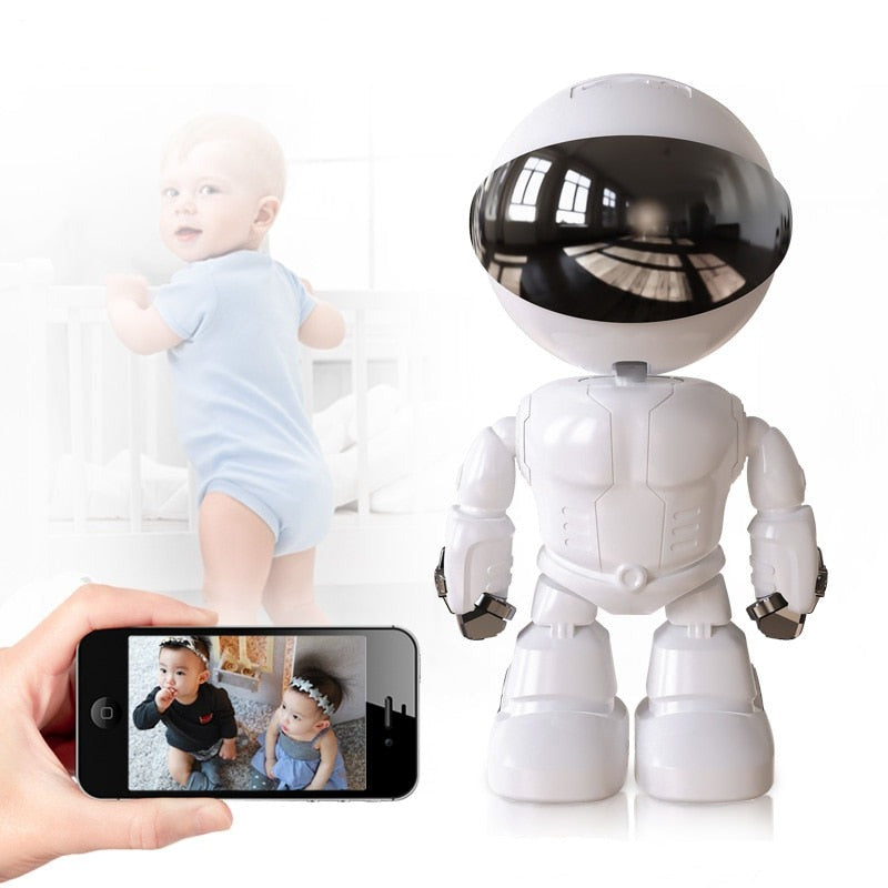 Caméra de Sécurité Espionne Wi-Fi Robô 360 Degrés