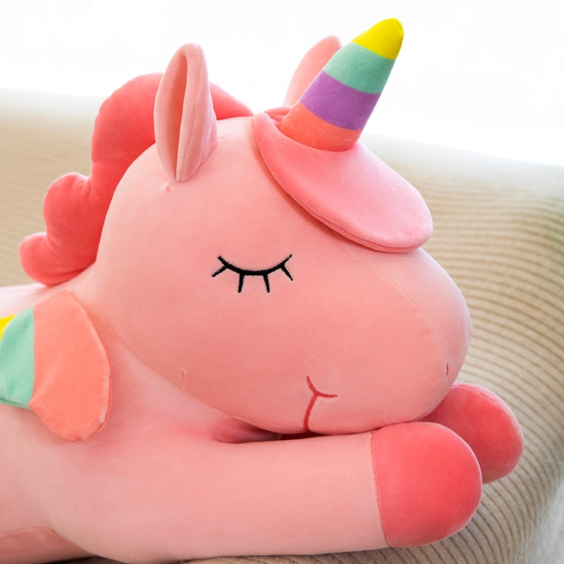 Ourson en Peluche Licorne Rose – Ultra Doux