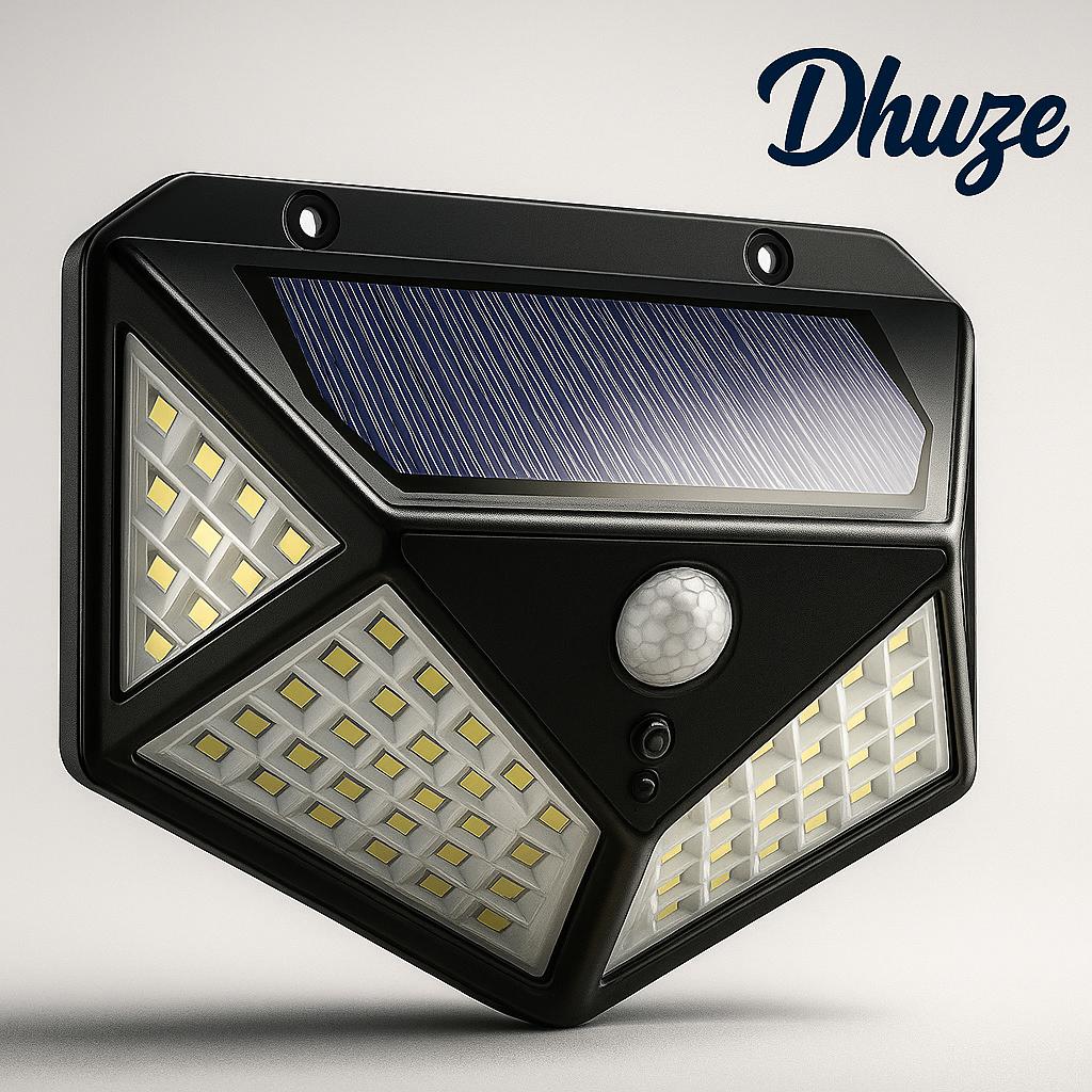 SolarGuard™ 100LED – Éclairez & Sécurisez sans électricité