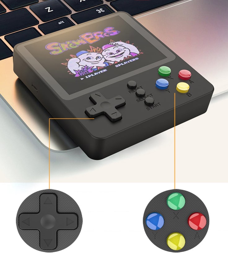 Console Portable de Jeux Vidéo avec 500 Jeux