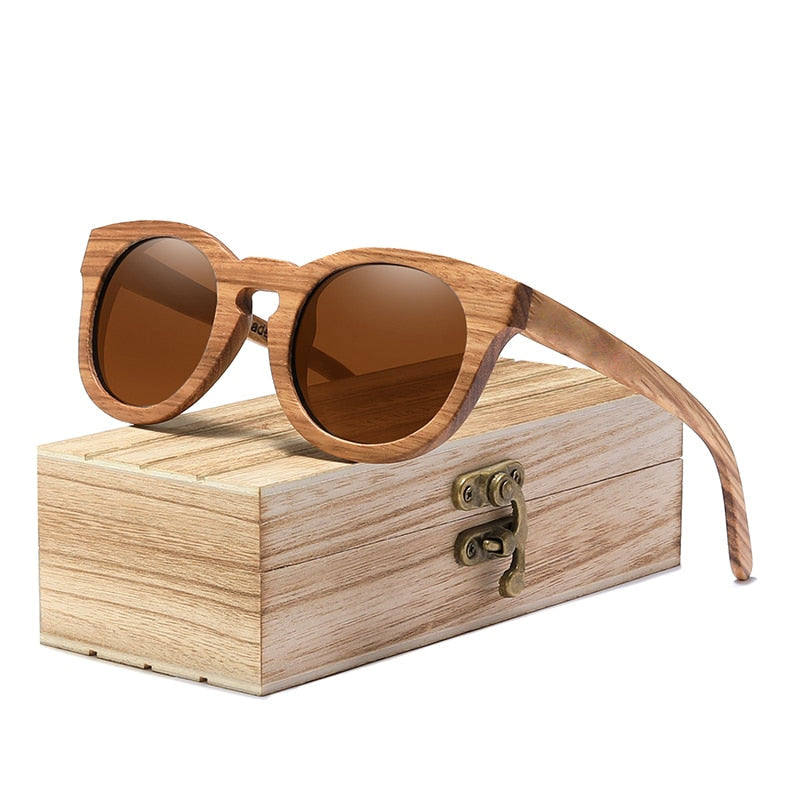 Wind Glasses - Lunettes en bois avec verres polarisés
